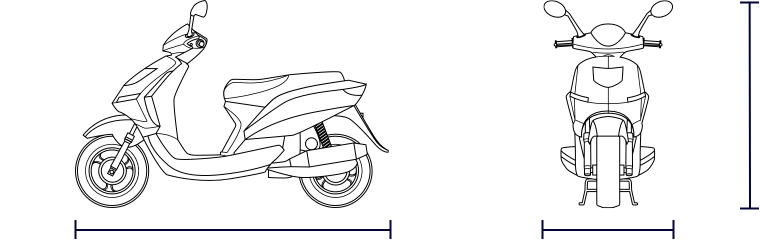 Dimensiones scooter